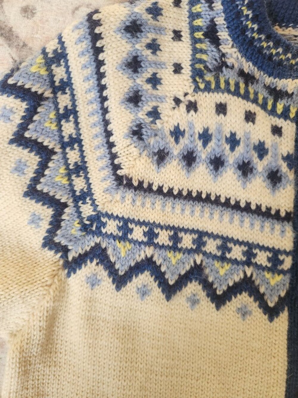 Vtg. O. Allers Nilssen Women's Sz. M Handloomed 100% Wool Sweater Cardigan - Picture 4 of 6